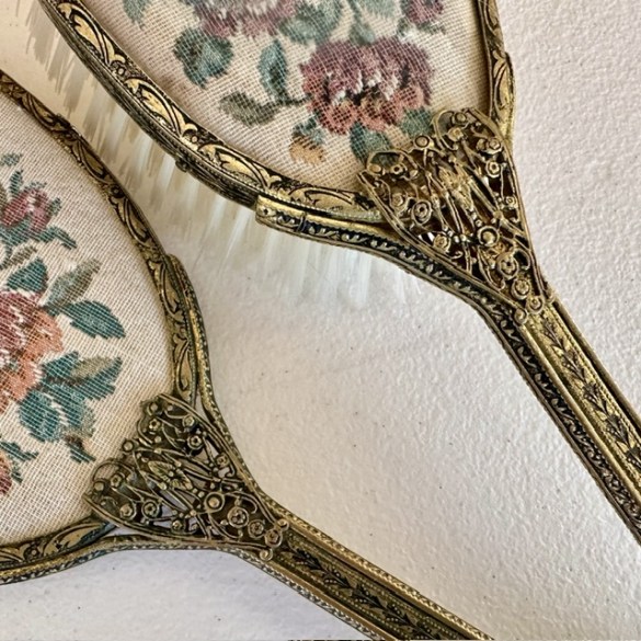 Vintage Mirror and Brush Set 2